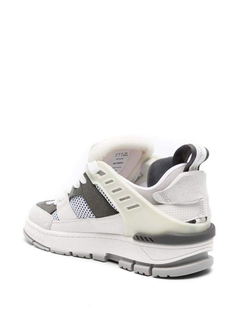 Axel Arigato Gray Patchwork Sneakers In White