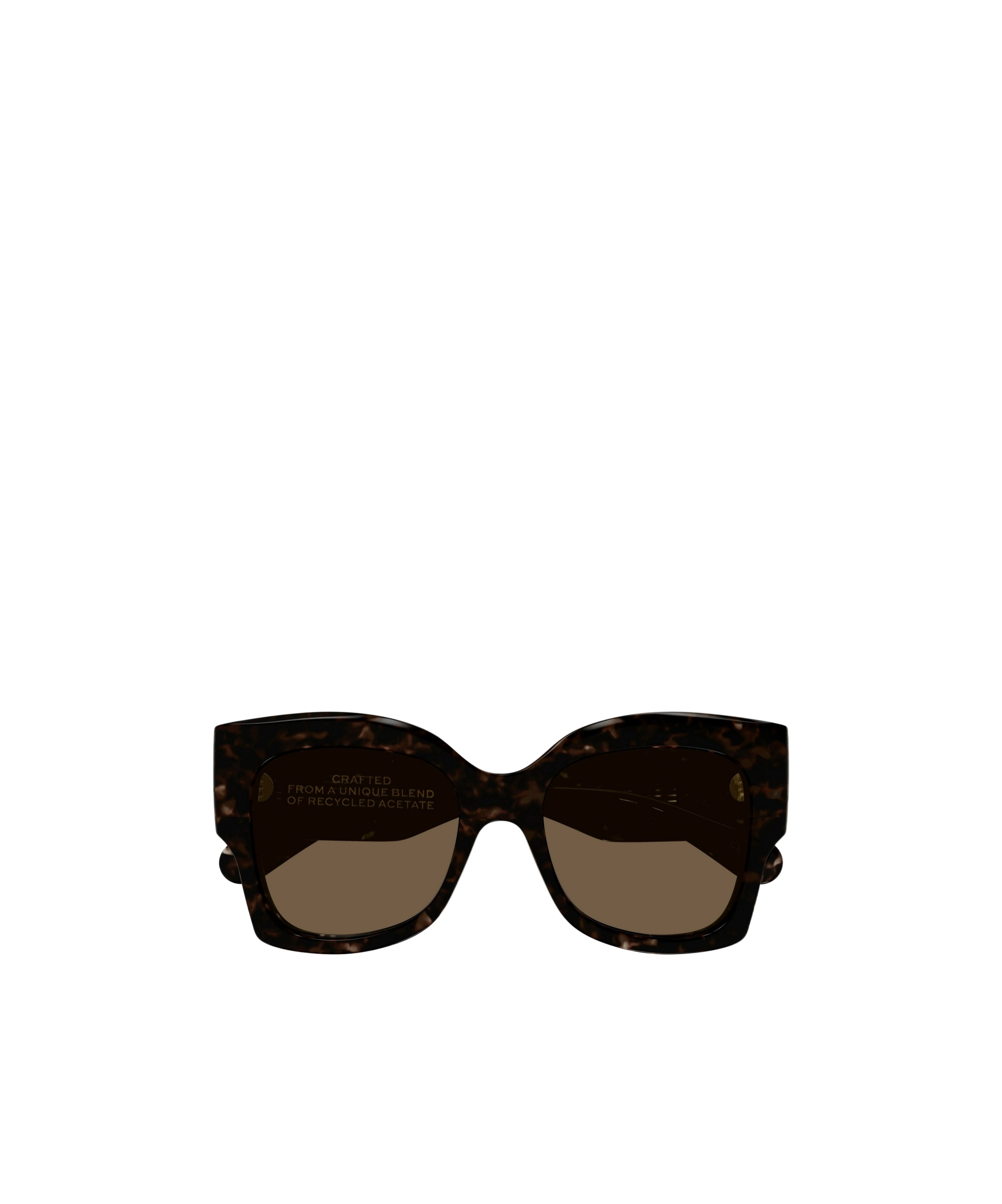 Chloé Cat-eye Sunglasses In Dark Brown Hawksbill Turtle