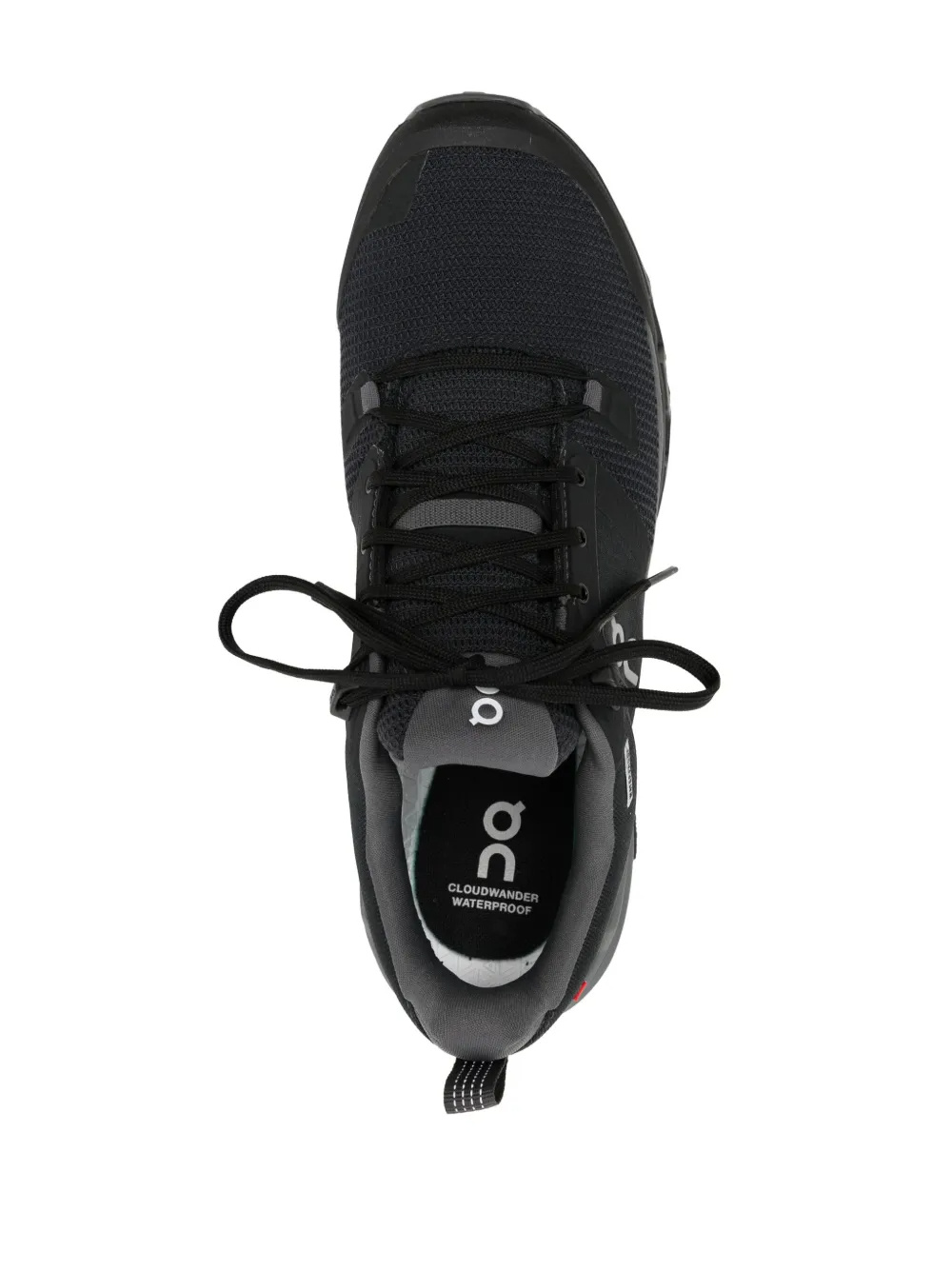 On Running Cloudwander Waterproof Hiking Sneakers In Black