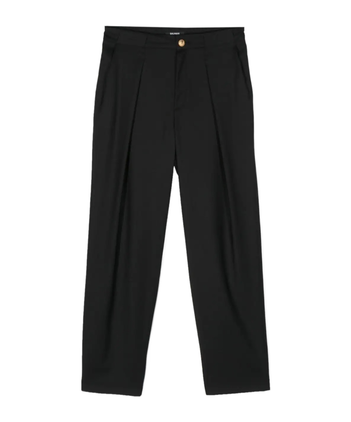 Balmain Logo-patch Trousers In Black