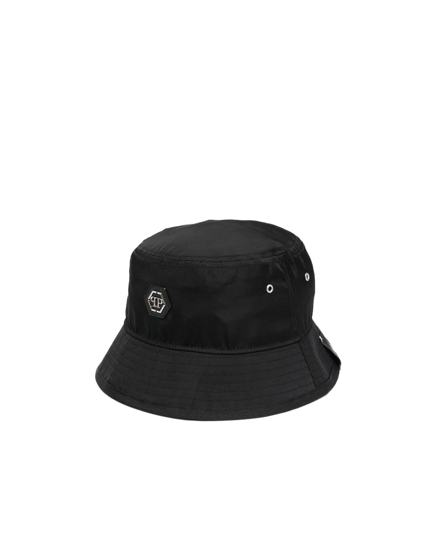 Philipp Plein Logo-patch Bucket Hat In Black
