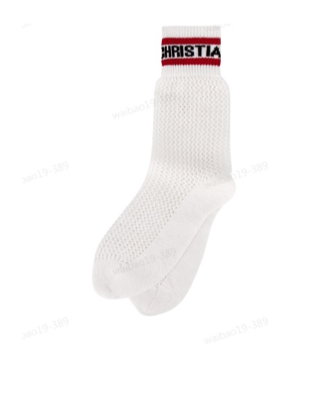 Dior Logo Socks In White