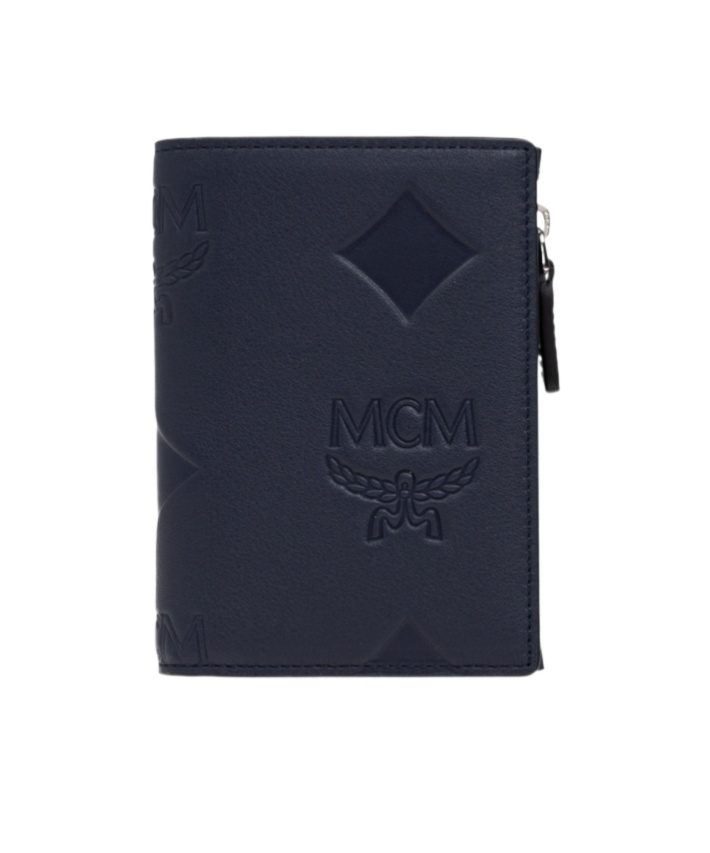 Mcm Double-fold Wallet In Black
