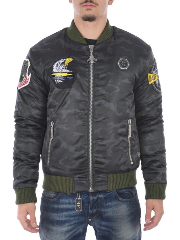 PHILIPP PLEIN LOGO CASUAL JACKET