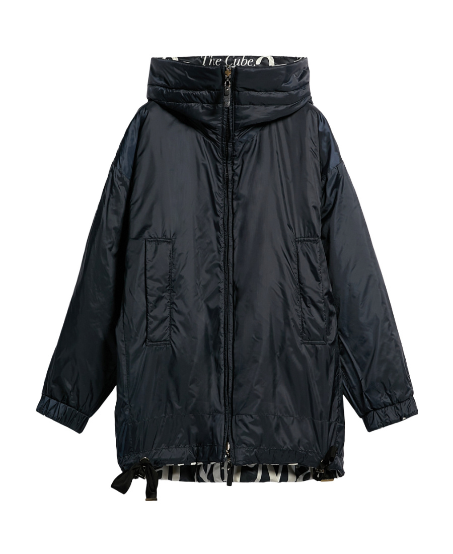 Max Mara Double-sided Casual Jacket In Black