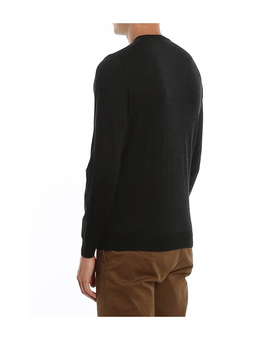 Drumohr Merino Wool Sweater In Black