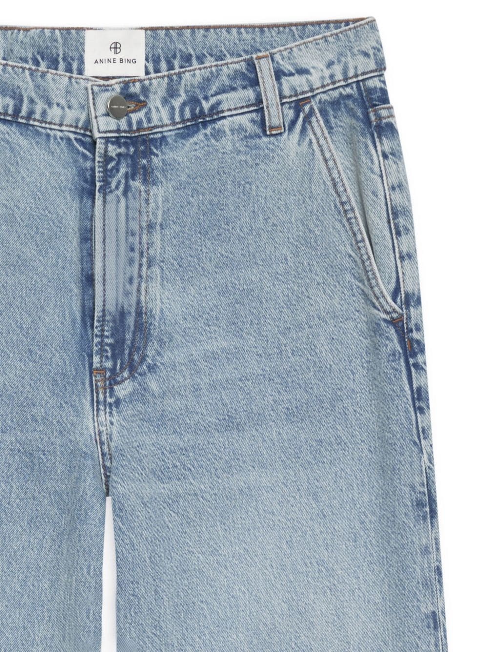 ANINE BING BRILEY HIGH-RISE WIDE-LEG JEANS