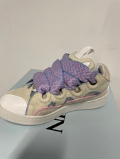 Lanvin Logo Low Upper Board Shoes In White