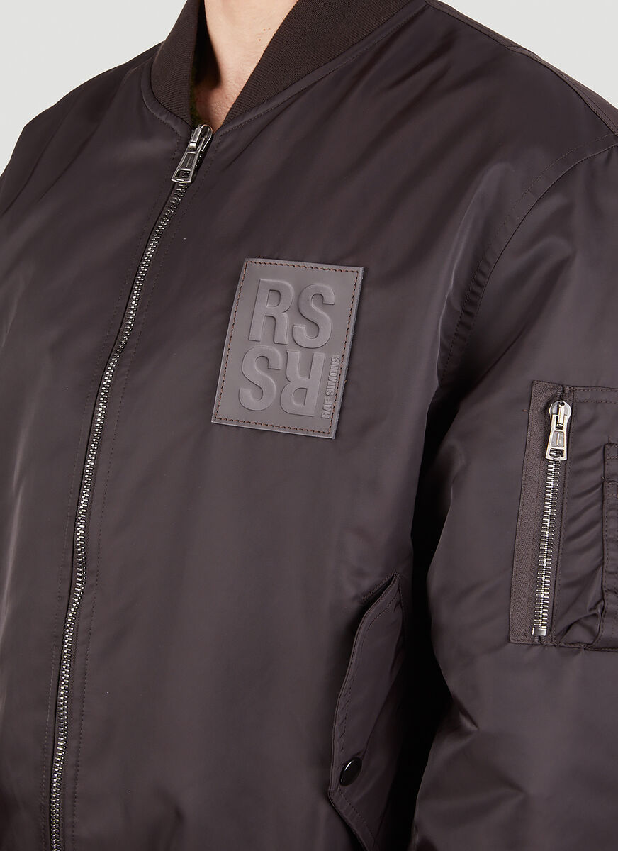 Raf Simons Logo Casual Jacket In Black
