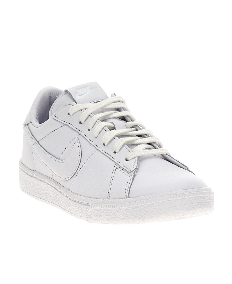 Comme Des Garçons Black  X Nike Swoosh Logo Lace-up Sneakers In White