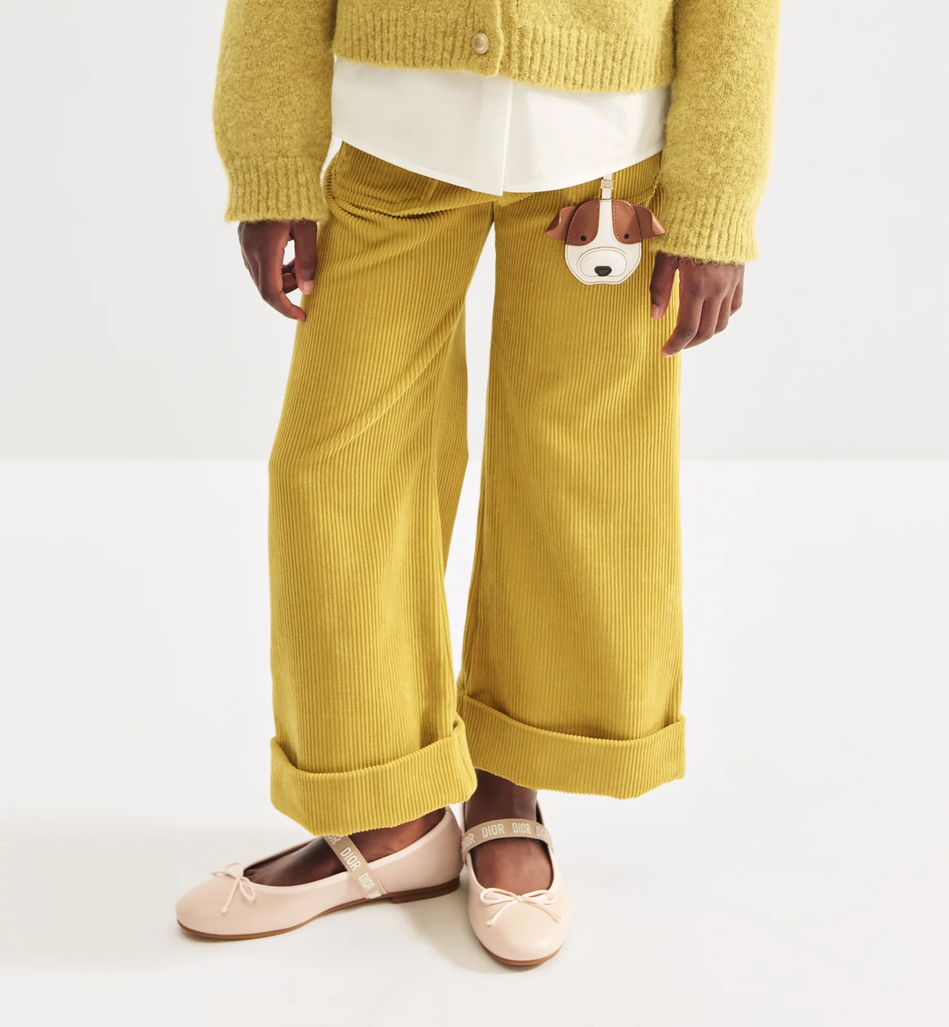 Dior Corduroy Wide-leg Pants In Brown