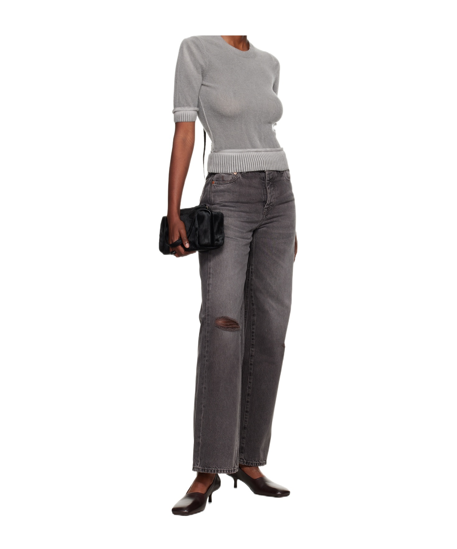 Our Legacy Grey Spray Dye Cherub Wool In Gray