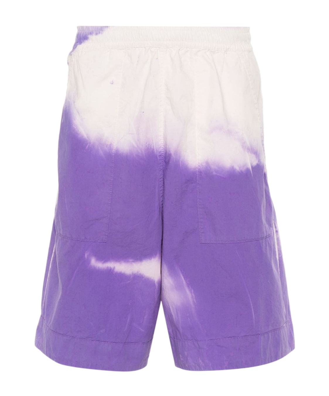 Stone Island Abstract-print Bermuda Shorts In Purple