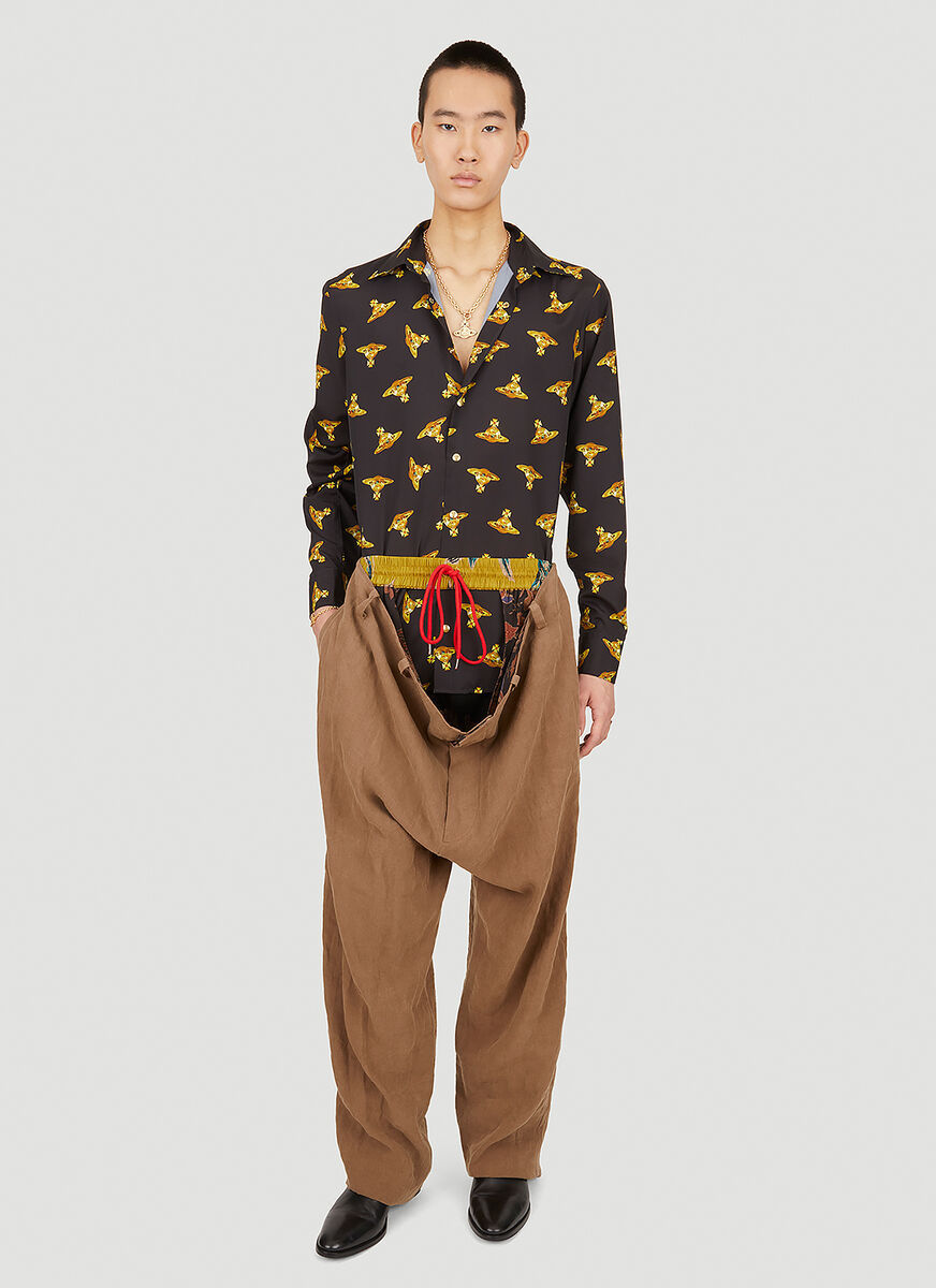 Vivienne Westwood All-over Orb-print Shirt In Black
