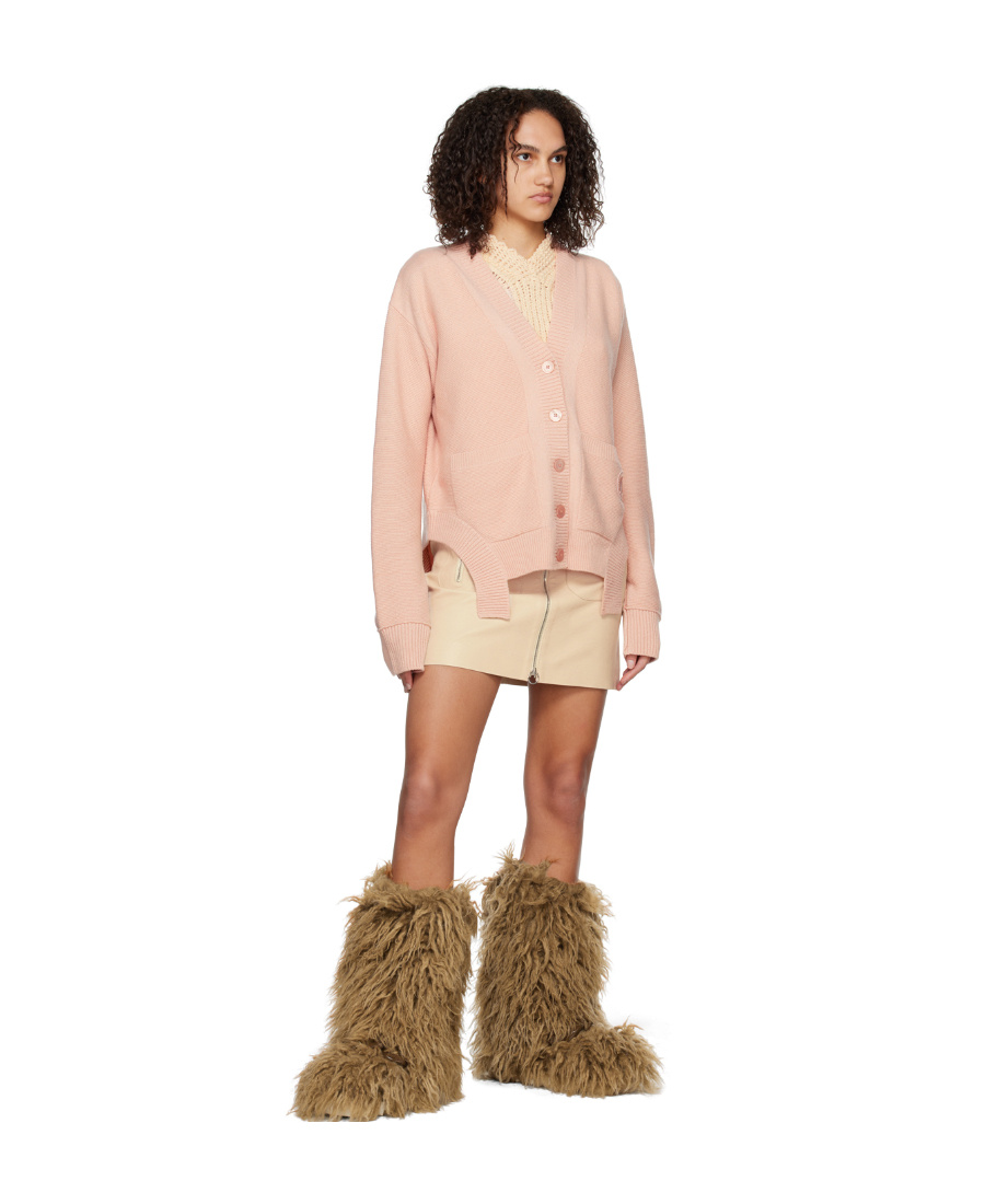 Stella Mccartney Pink Homespun Vest In Nude