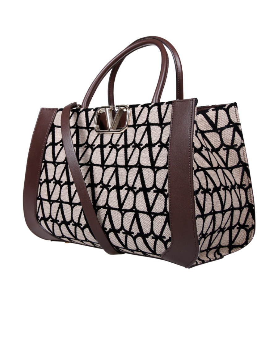 Valentino Toile Iconographe Tote Bag In Black