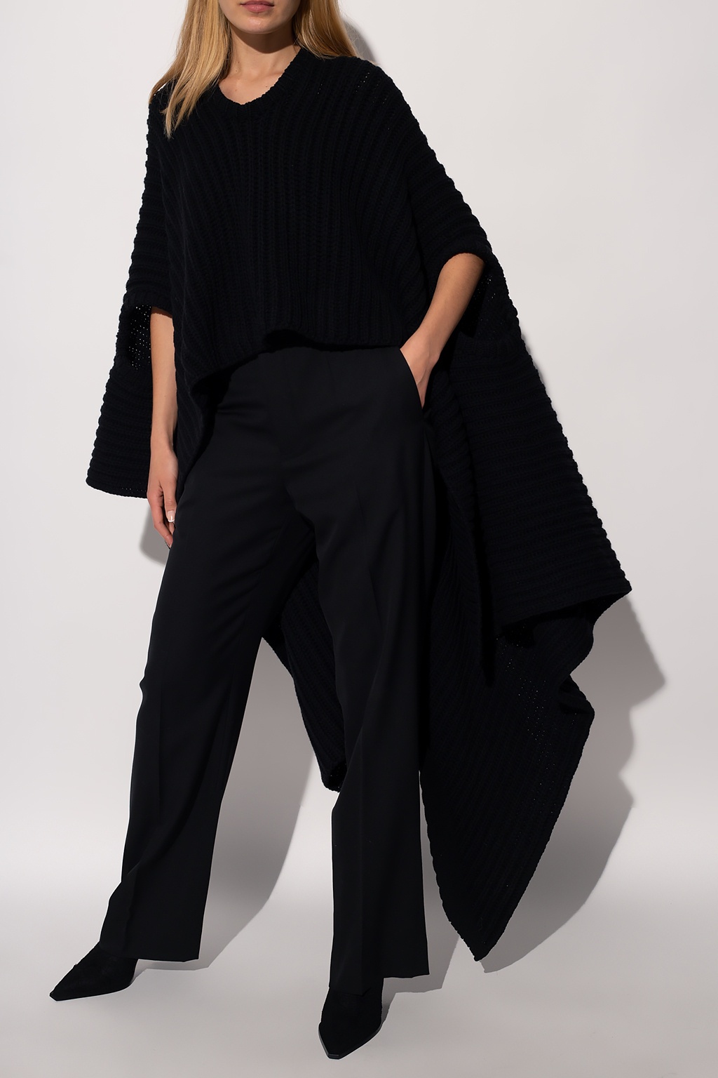 Ann Demeulemeester 'kris' Cloak In Black