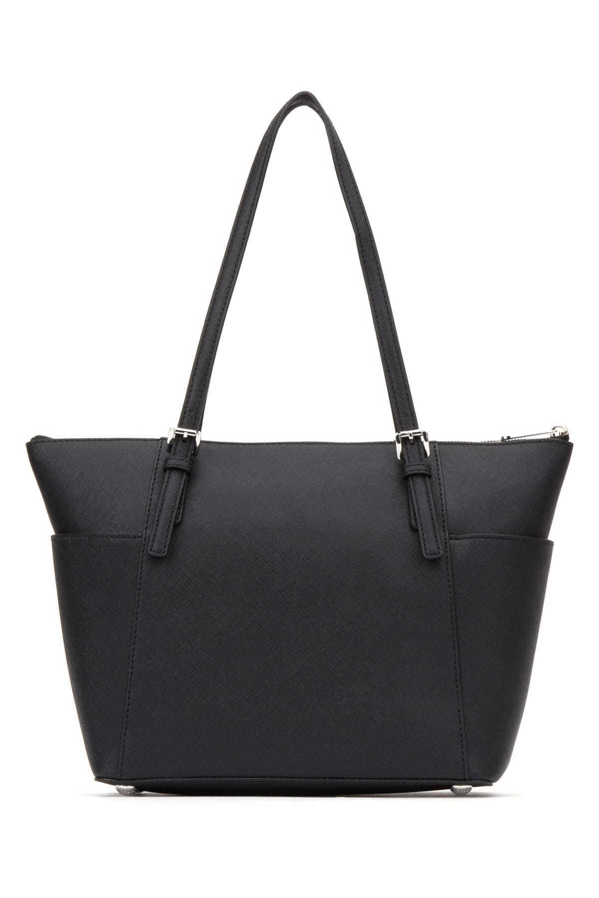 Michael Michael Kors Front Brand Logo Shoulder Bag In Black