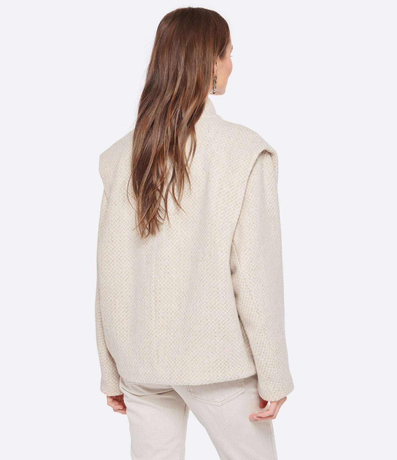 Isabel Marant Étoile Drogo Wool Jacket In Nude
