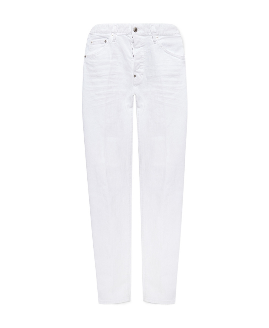 Dsquared2 White Bull Skinny Jeans In Multi