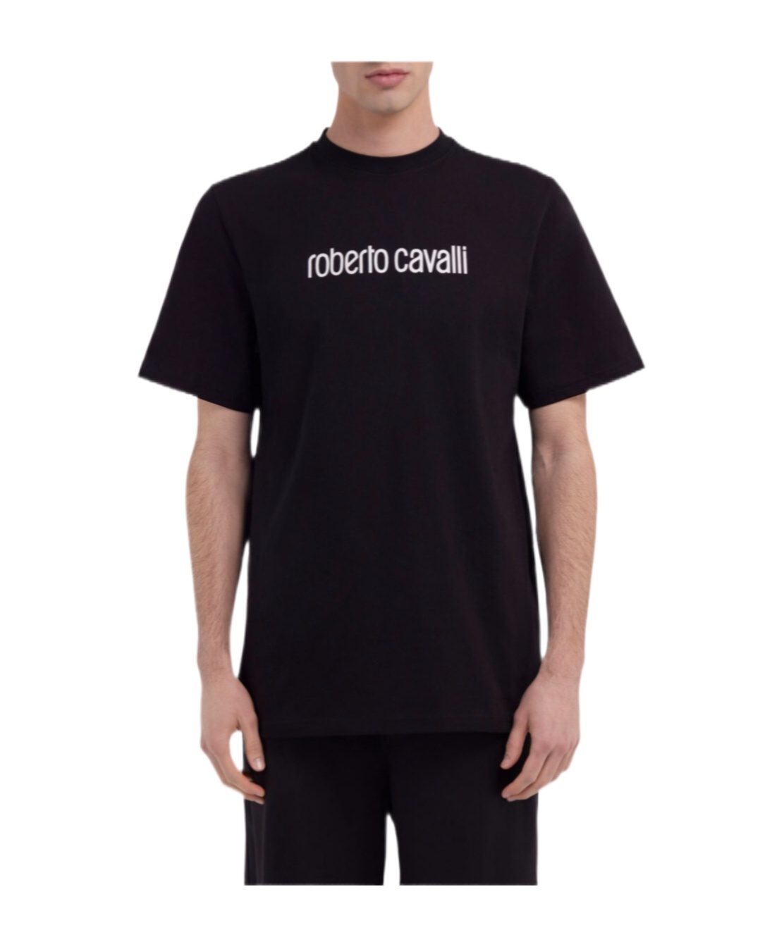 Roberto Cavalli Short-sleeved T-shirt In Black