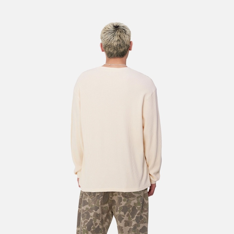 Carhartt Long-sleeved T-shirt In Nude