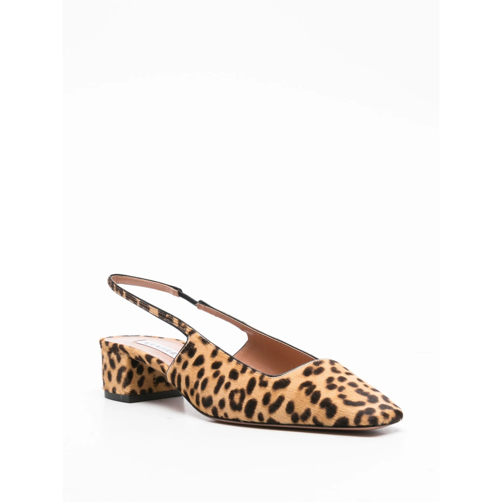 Aquazzura Ginza 35 Leopard-print Calf Hair Slingback Pumps In Multi