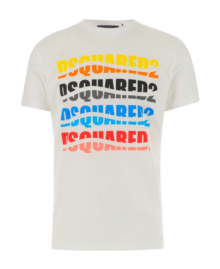 Shop Dsquared2 Logo-print T-shirt In White