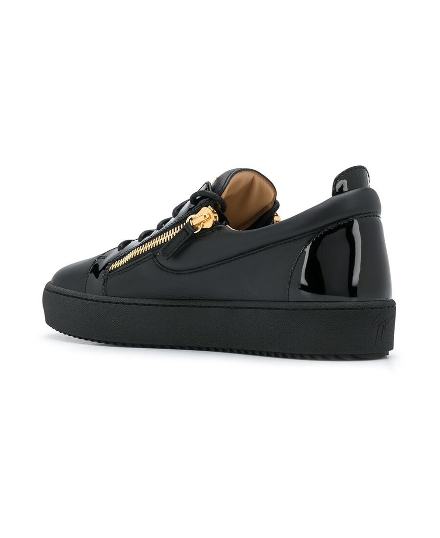 Shop Giuseppe Zanotti Frankie Low-top Sneakers In Black