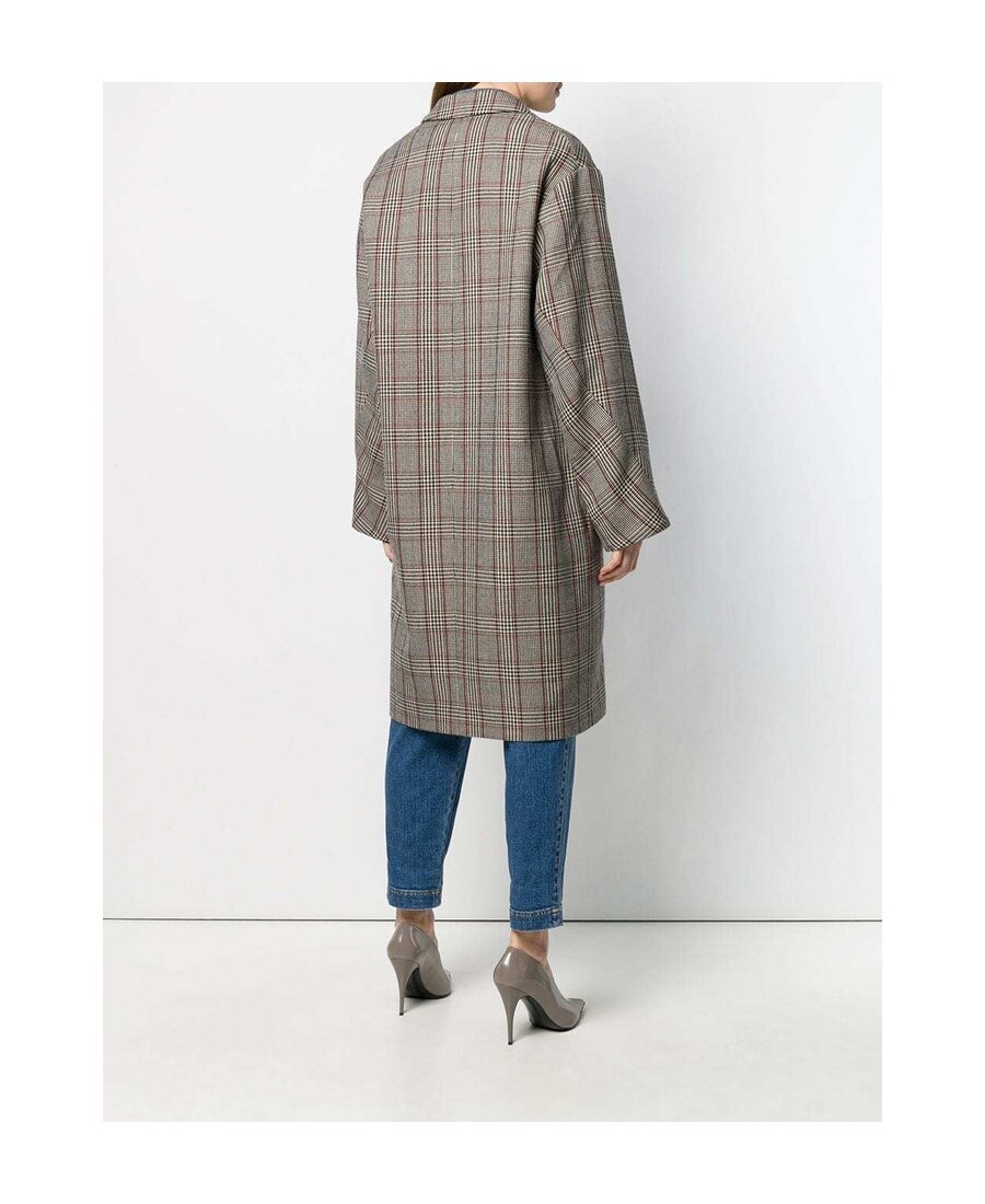 Stella Mccartney Multicolor Plaid Coat In Multicolor