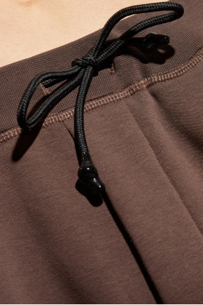 Dsquared2 Cotton Track Shorts In Brown