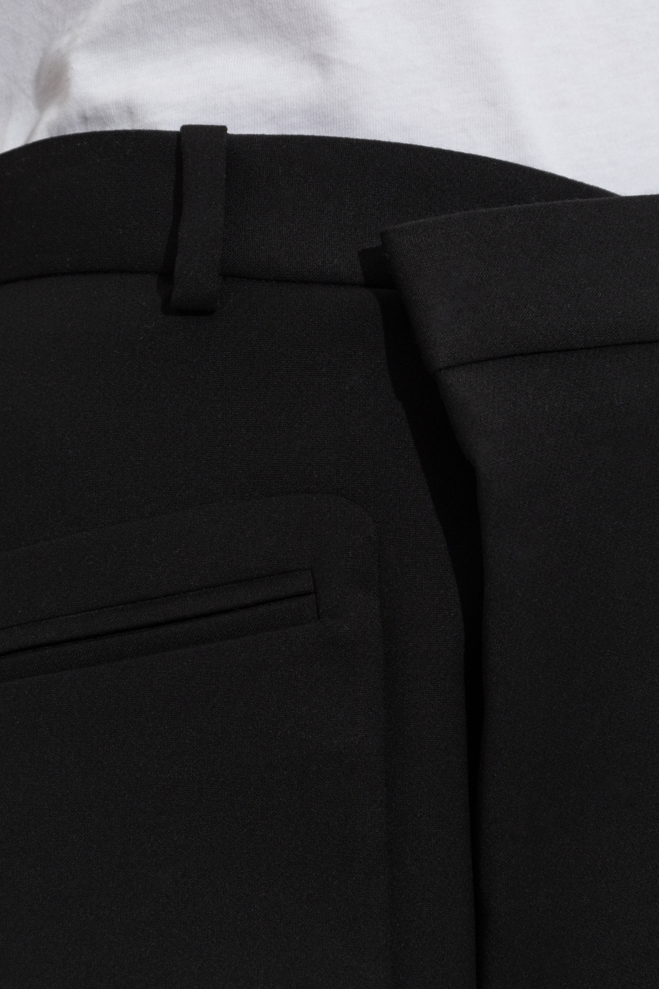 R13 Black Crossover Knee-length Shorts In Black
