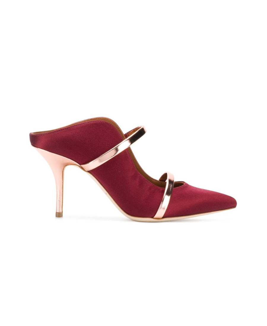 Malone Souliers Pointed Muller Shoes In Red