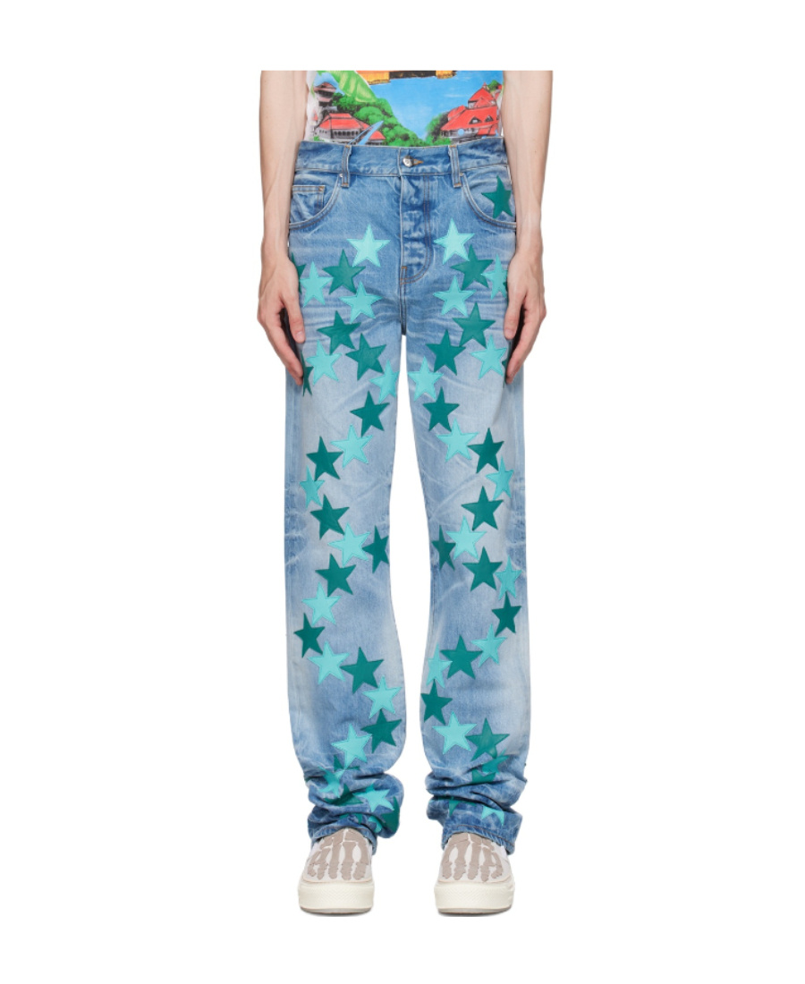 Amiri Blue Chemist Edition Star Jeans In Blue