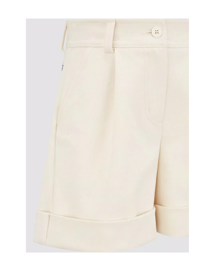 Moncler Enfant Turn-up Hem Shorts In Nude