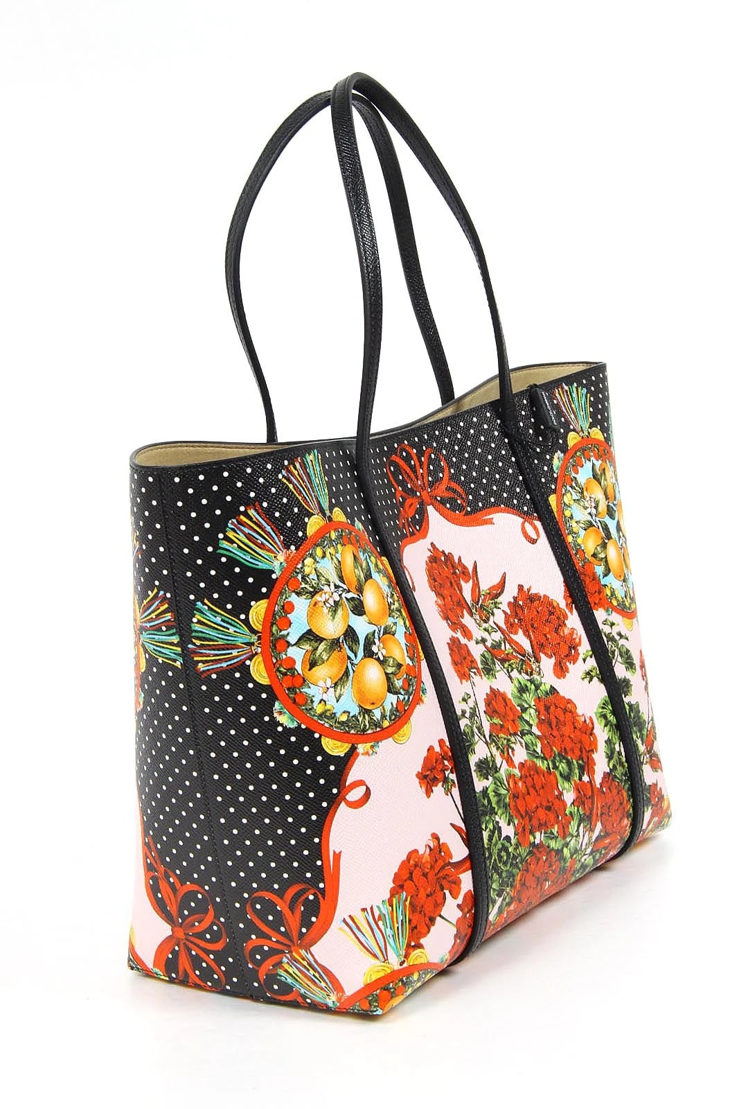 Dolce & Gabbana Logo Details Handbag In Multicolor