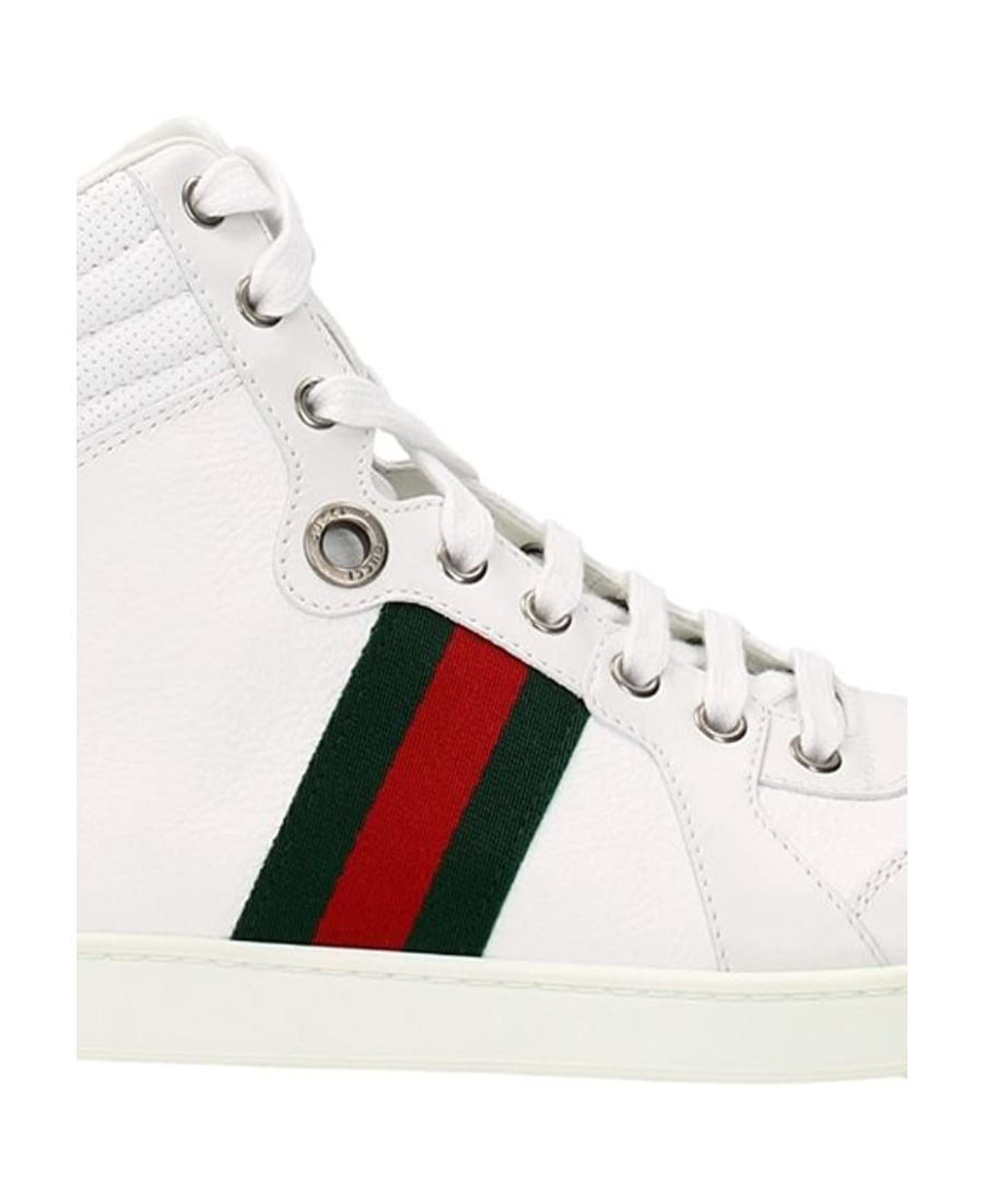 GUCCI TIE HIGH-TOP CASUAL SNEAKERS