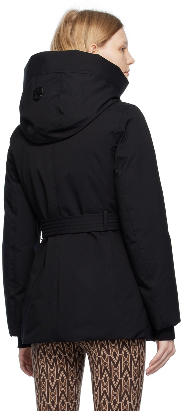 Shop Mackage Hooded Long-sleeved Casual Jacket In Black