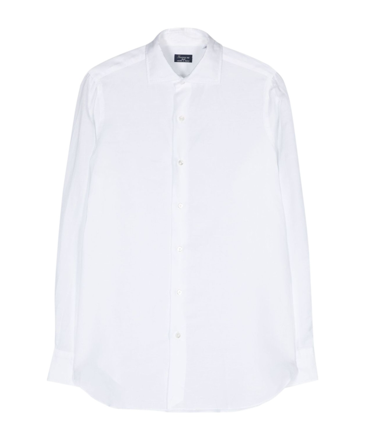 FINAMORE 1925 NAPOLI SEMI-SHEER LONG-SLEEVE SHIRT 