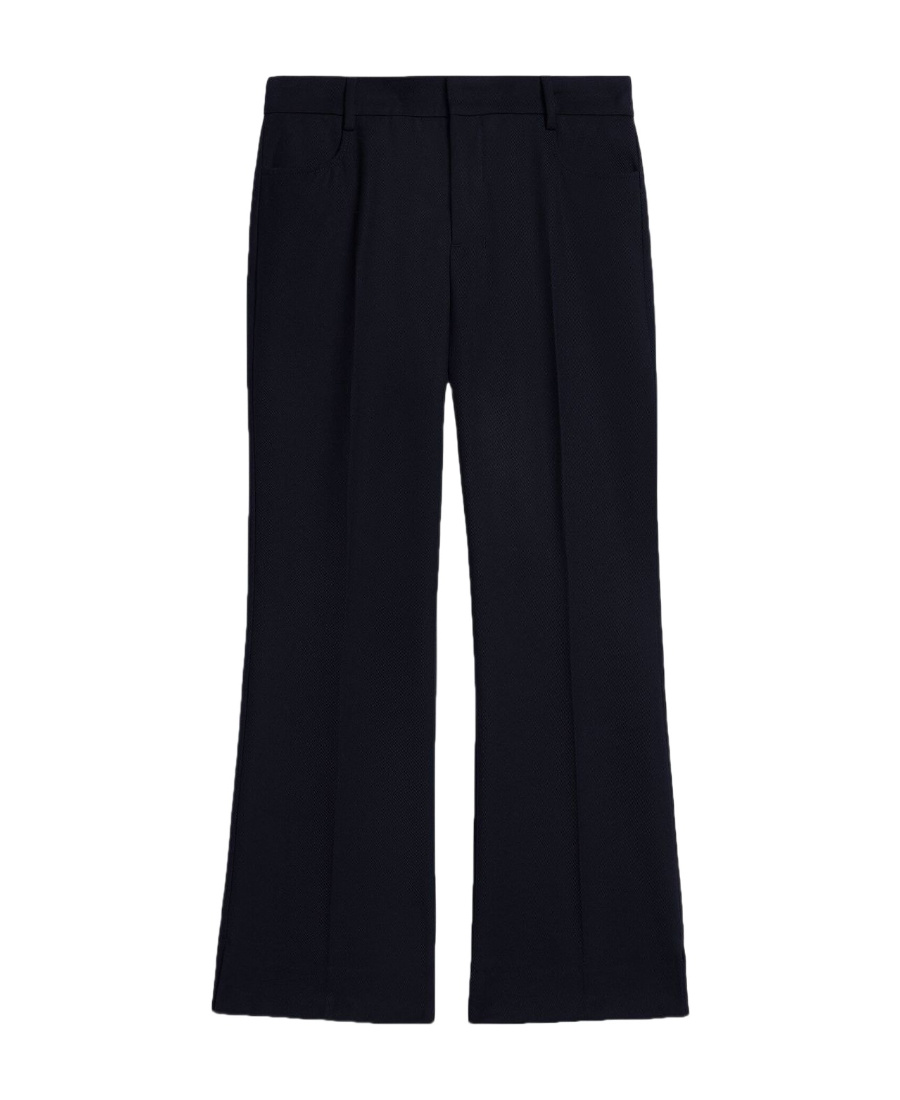 Ami Alexandre Mattiussi Ami Mid-rise Flared Trousers In Black