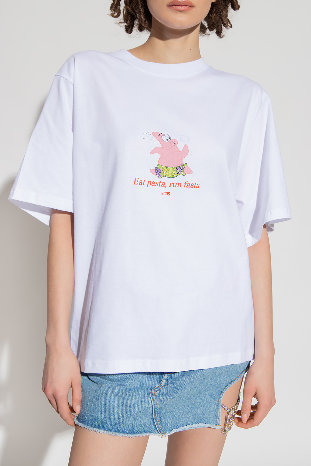 Gcds Slogan-print T-shirt In White