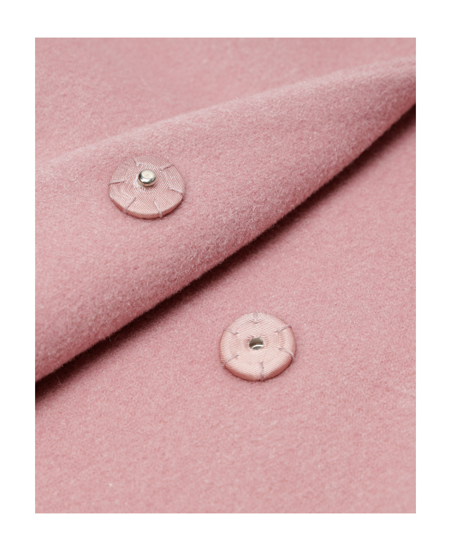 Max Mara Long-sleeved Coat In Pink