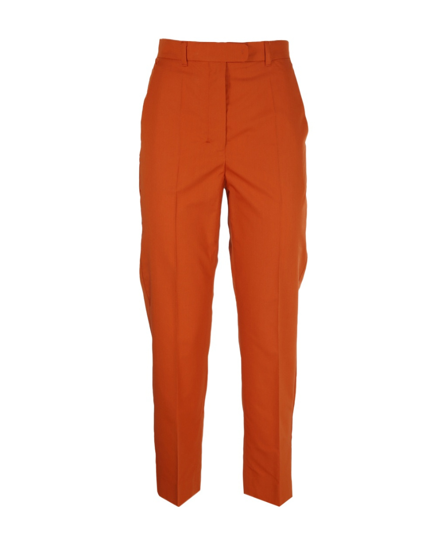 Max Mara Straight Casual Pants In Brown