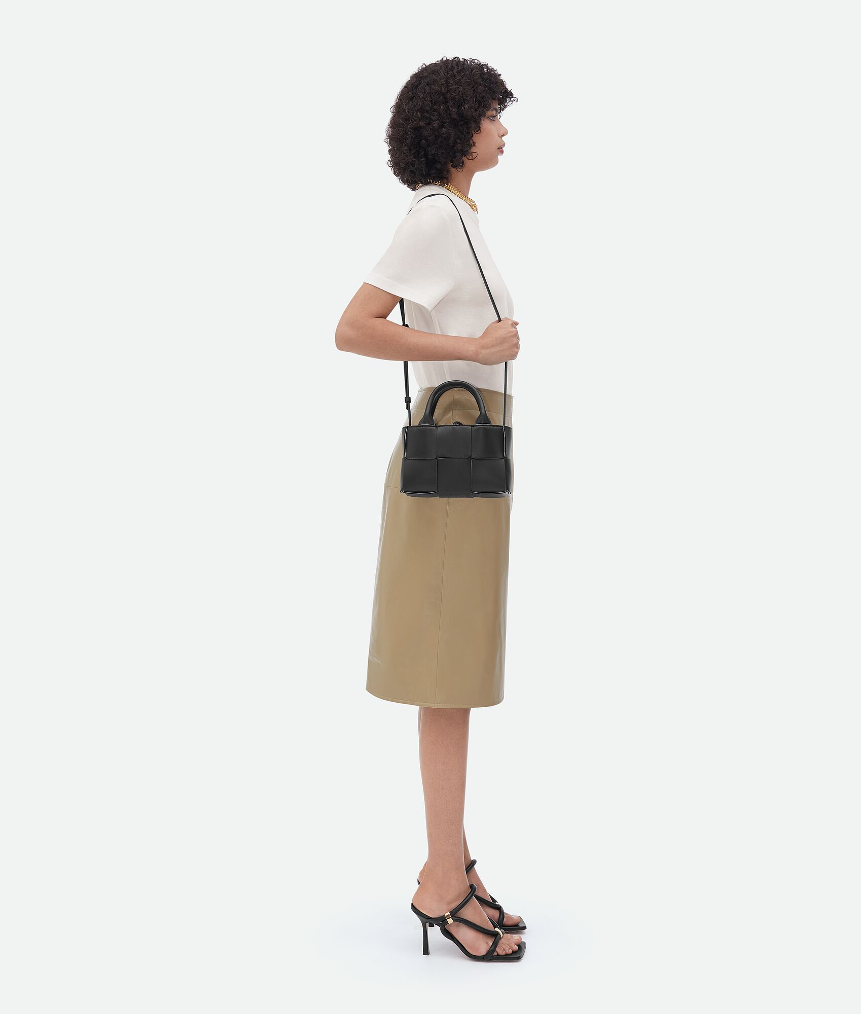 Bottega Veneta Candy Arco Tote Bag In Black