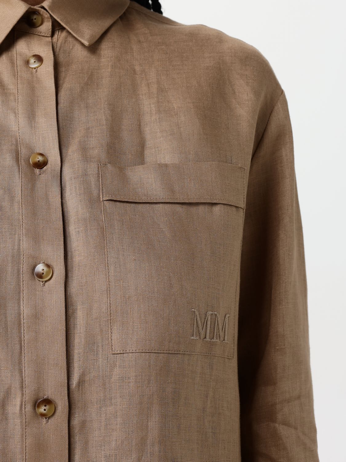 Max Mara Shirt Woman Camel In Brown