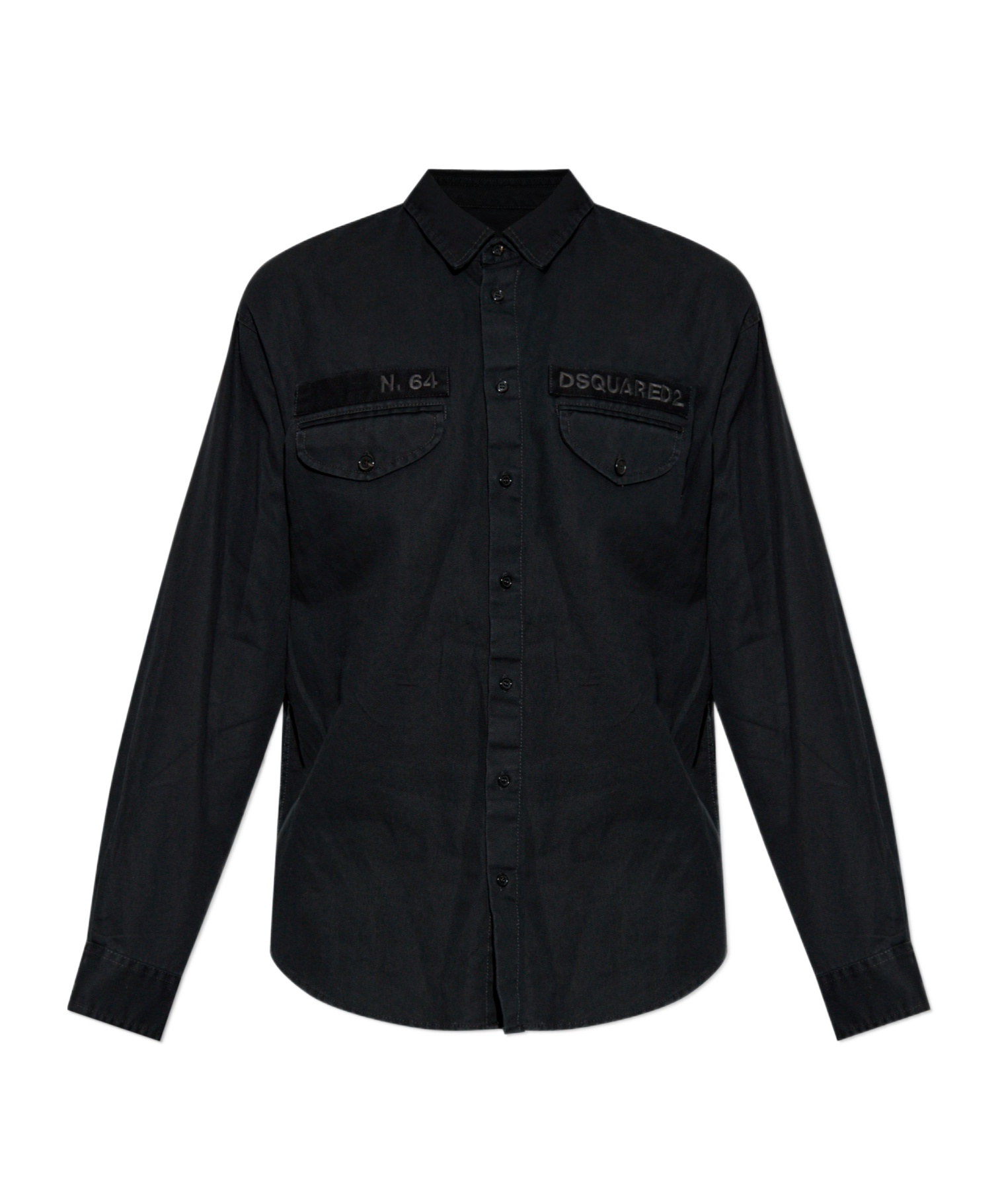 Dsquared2 Long-sleeved Shirt In Black