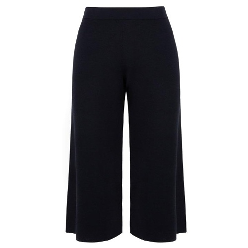 Alpha Studio Wide-legged Casual Pants In Black