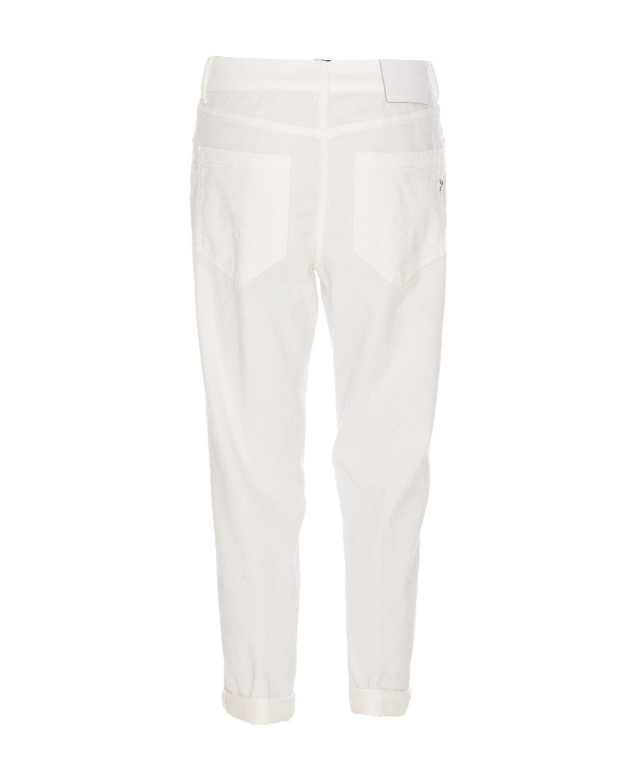 Dondup Koons Trousers In White