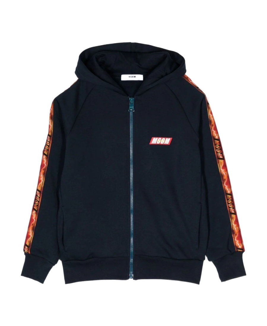 Shop Msgm Logo And Hat Casual Jacket In Black