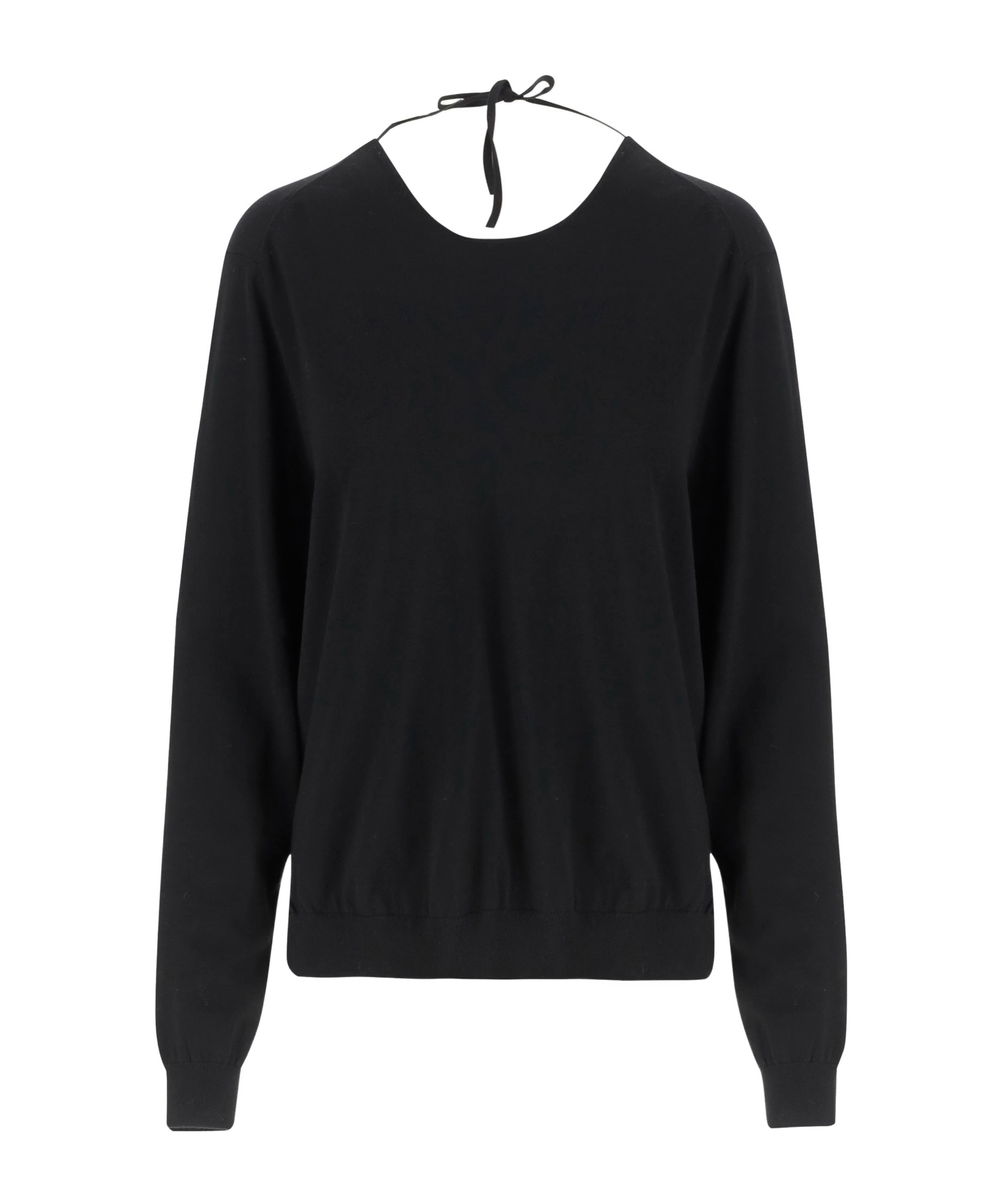 Shop Aspesi Long-sleeved Sweater In Black